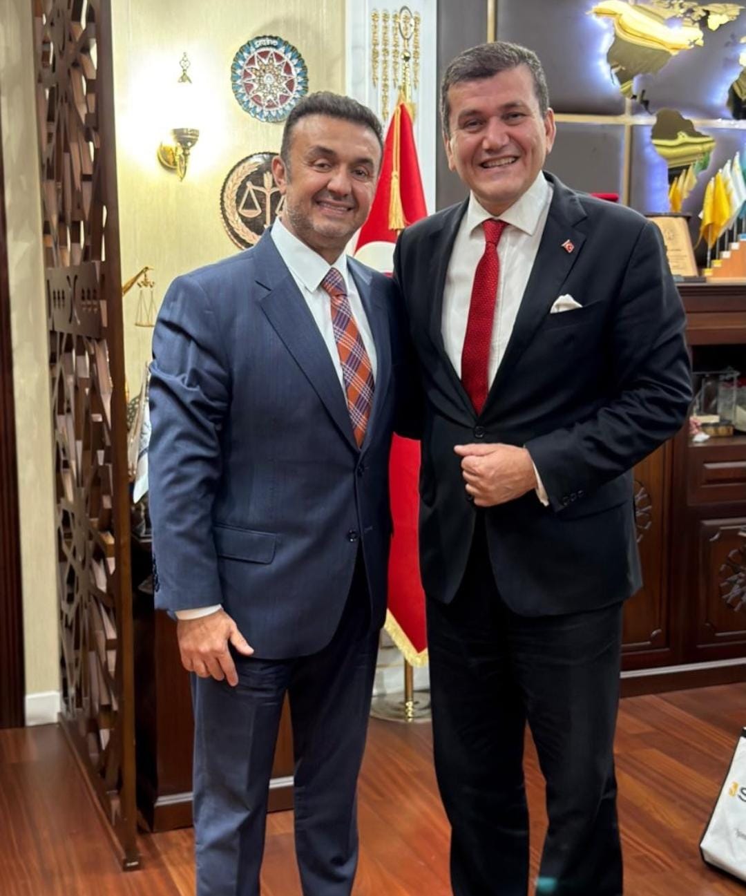 Sayın ve Çalışkan’dan Zeki Arıtürk’e ziyaret