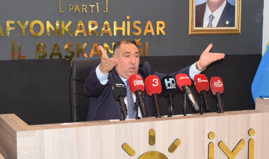 İYİ Parti Afyonkarahisar İl Başkanlığı tarafından yapılan açıklamada, Mısırlıoğlu’nun 13