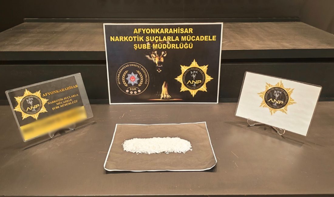 Bursa’dan Afyonkarahisar’a uyuşturucu madde sevkiyatı yapılacağı bilgisi üzerine harekete geçen