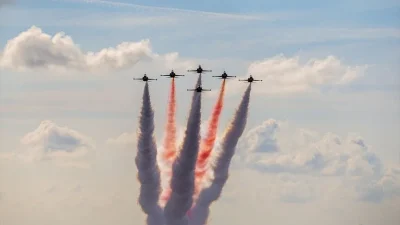 Dalaman 16. Ana Jet Üs Komutanlığı’nda konuşlanan Türk Yıldızları’nın gösterisini