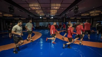 Erzurum’daki Yüksek İrtifa Kamp Merkezi’nde kamp yapan milliler, başkent Astana’da