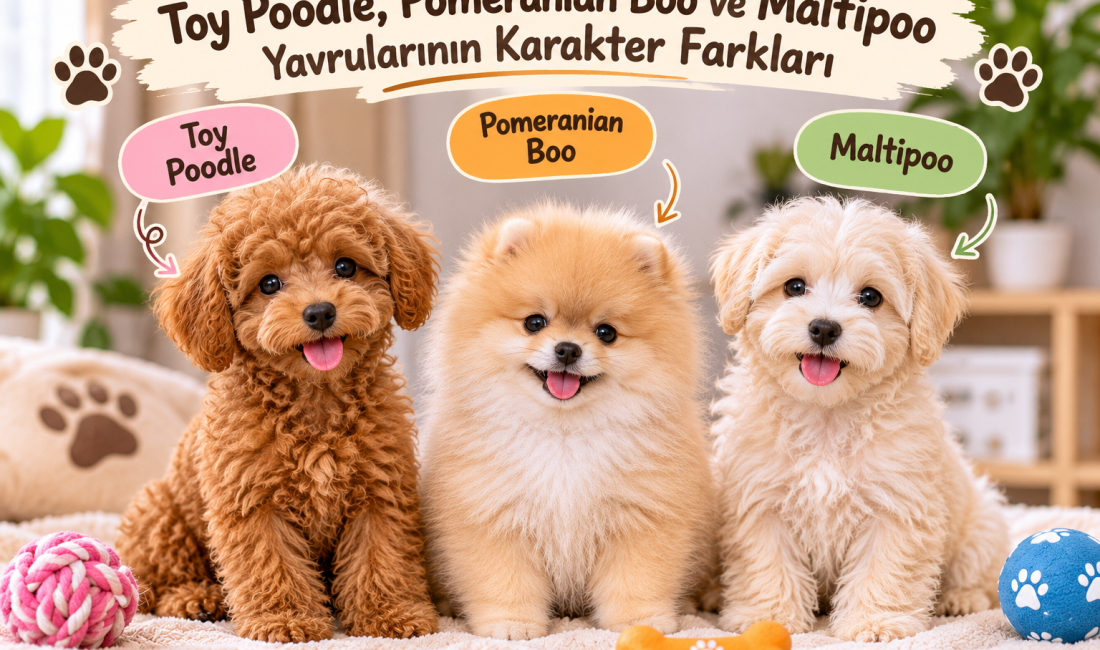 Toy Poodle genellikle öğrenmeye yatkın ve hareketli, Pomeranian Boo dikkatli
