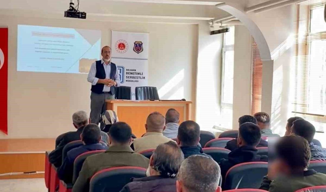 Afyonkarahisar’ın Bolvadin ilçesinde Denetimli Serbestlik Müdürlüğü tarafından yükümlülerin kişisel ve